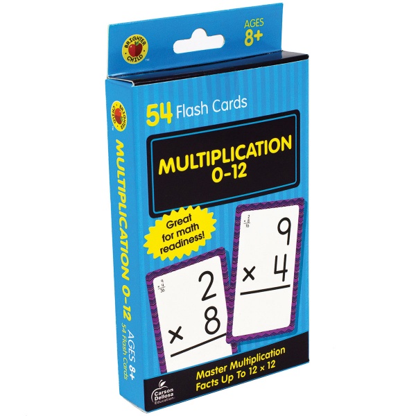 Multiplication 0 to 12 Flash Cards - Class Pack of 6 Sets