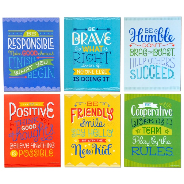 Positive Character Traits Mini Posters