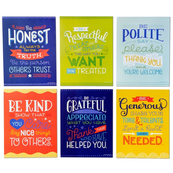 Positive Character Traits Mini Posters